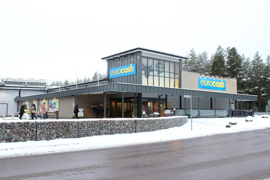 Eurocash Eda-Charlottenberg butiken en frisk vinterdag