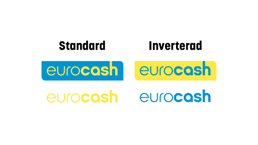 Eurocash logga i olika varianter