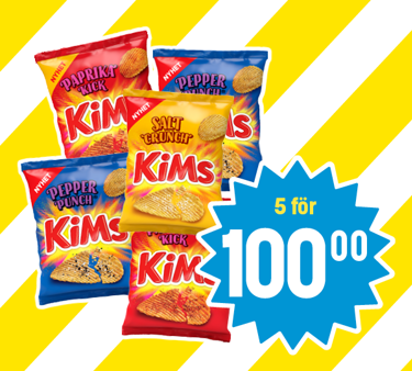 Chips, Kims, flera sorter 
